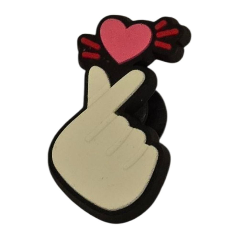 Finger Heart Croc Shoe Charms | Fun Jibbitz Style | Mix & Match 6/$20 Bundle New